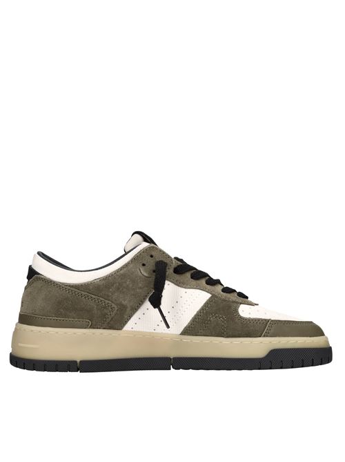 Suede sneakers D.A.T.E. | TORNEO STRIPEDARMY-BEIGE-NERO